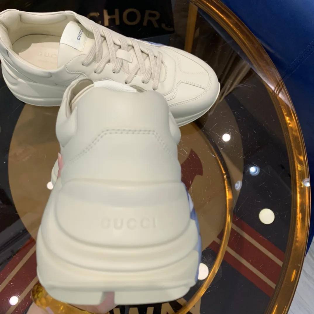 Gucci Rhyton Sneaker White Leather Dad Shoe –  Rep Shoes & Replica Gucci Styles SportInspired 931