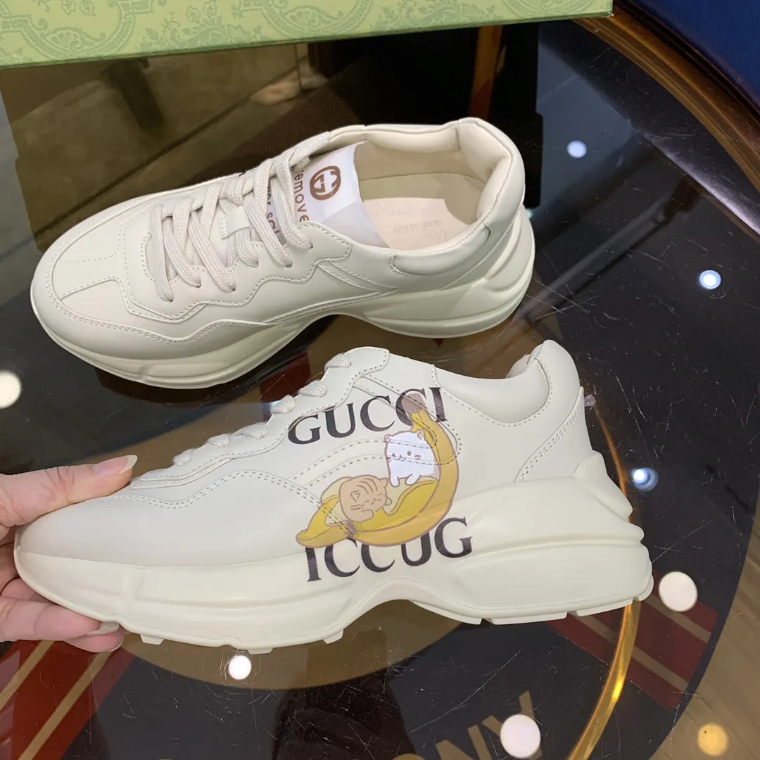 Compact Gucci Rhyton Sneaker White Leather Dad Shoe –  Rep Shoes & Replica Gucci 930