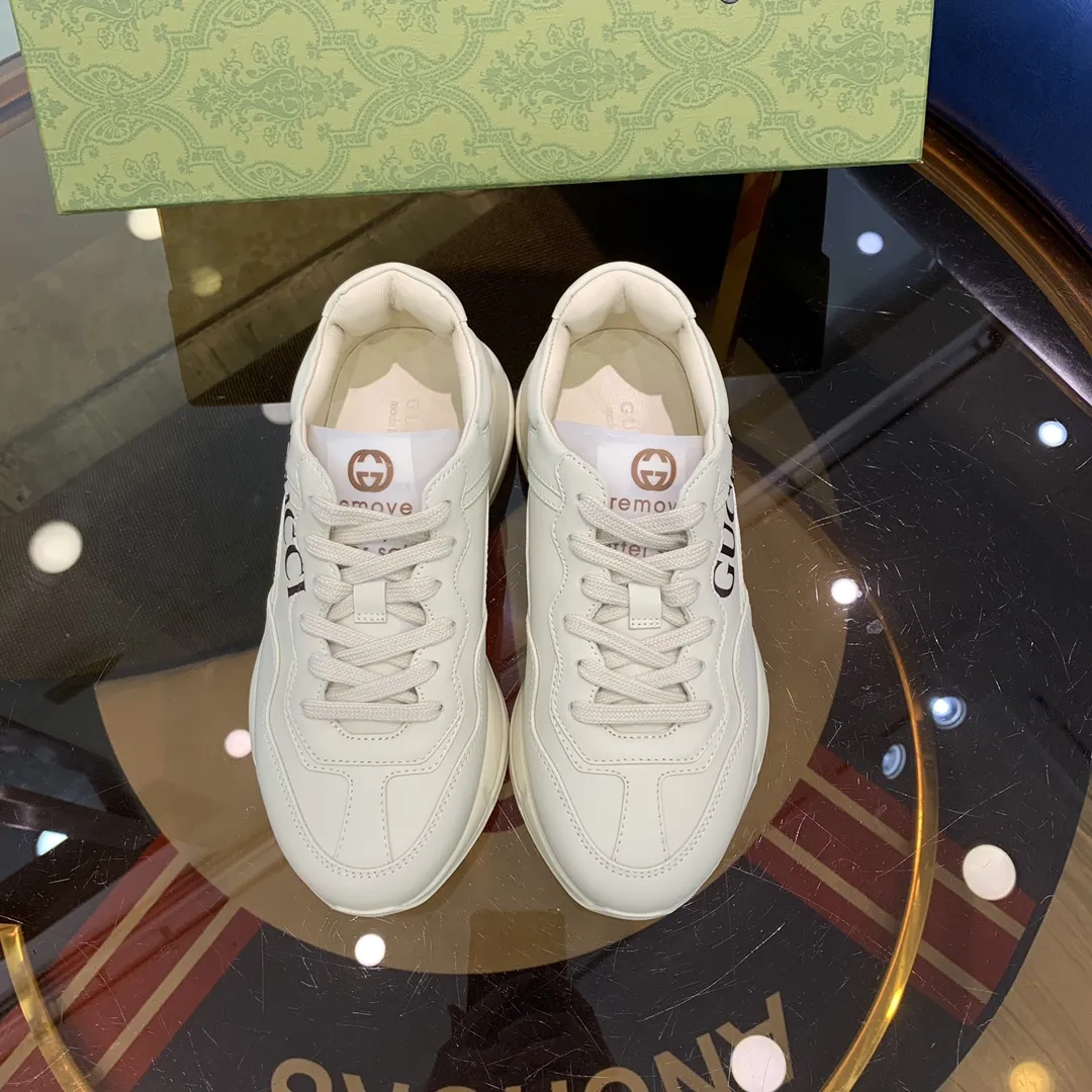 Compact Gucci Rhyton Sneaker White Leather Dad Shoe –  Rep Shoes & Replica Gucci 930