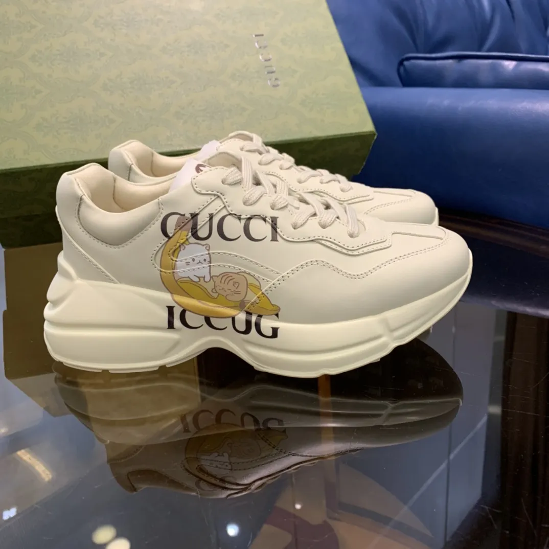 Compact Gucci Rhyton Sneaker White Leather Dad Shoe –  Rep Shoes & Replica Gucci 930
