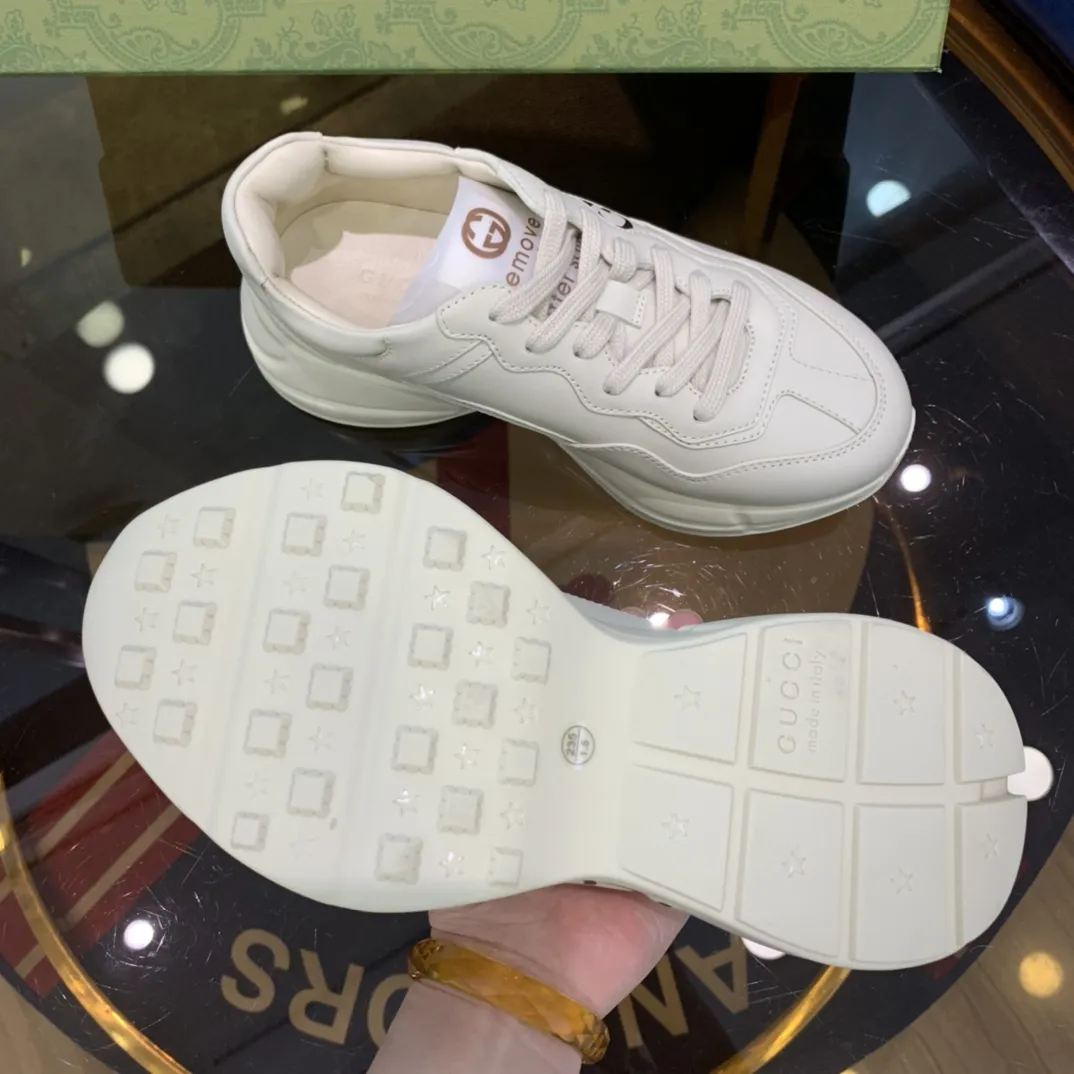 Compact Gucci Rhyton Sneaker White Leather Dad Shoe –  Rep Shoes & Replica Gucci 930