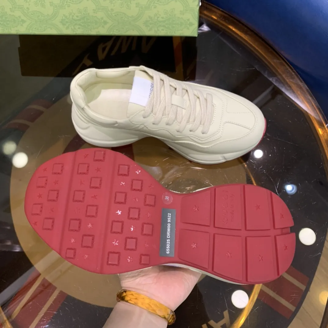 Bold Gucci Rhyton Sneaker White Leather Low-Top –  Rep Shoes & Replica Footwear 922