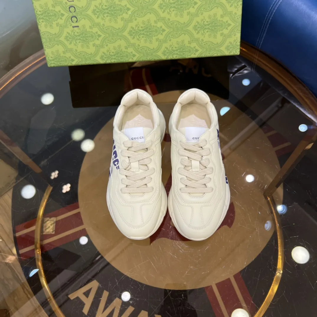 Elegant Gucci Rhyton Sneaker White Leather Style –  Rep Shoes & Replica Shoes 935