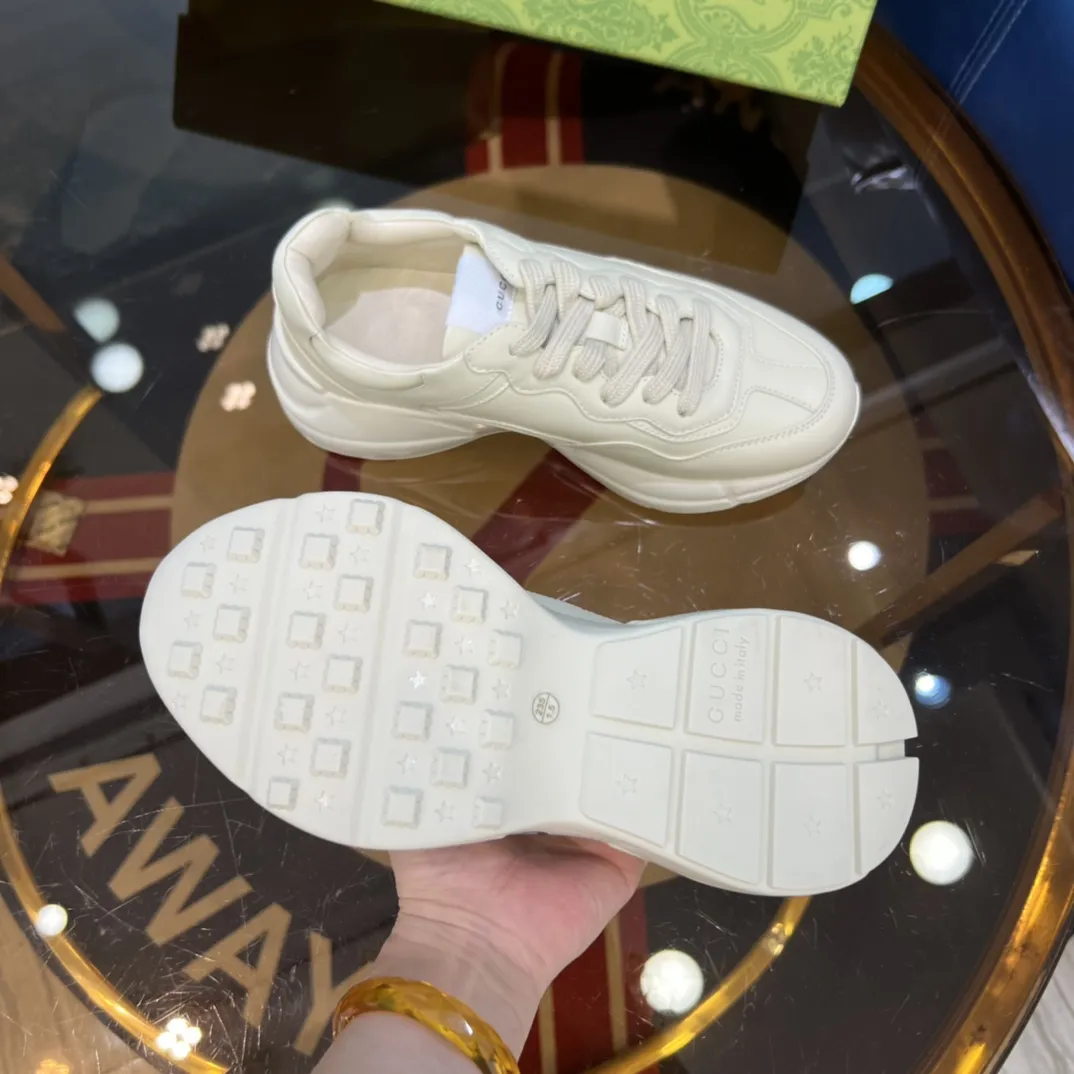 Elegant Gucci Rhyton Sneaker White Leather Style –  Rep Shoes & Replica Shoes 935
