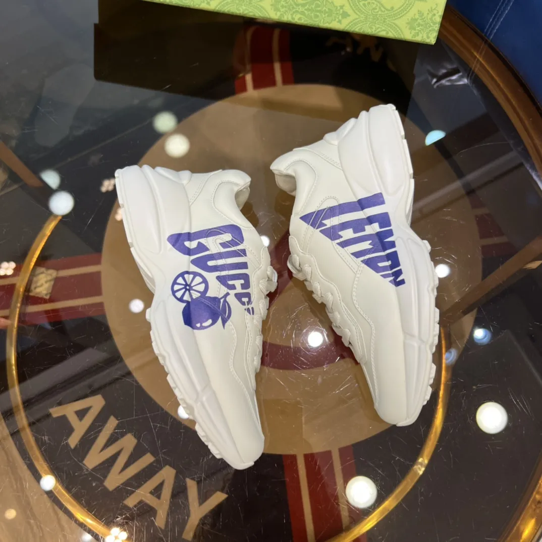 Elegant Gucci Rhyton Sneaker White Leather Style –  Rep Shoes & Replica Shoes 935