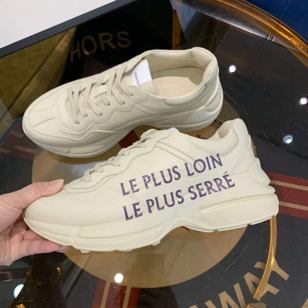 Gucci Rhyton Sneakers White Leather Dad Shoes –  Rep Shoes & Replica Styles TechFriendly 934