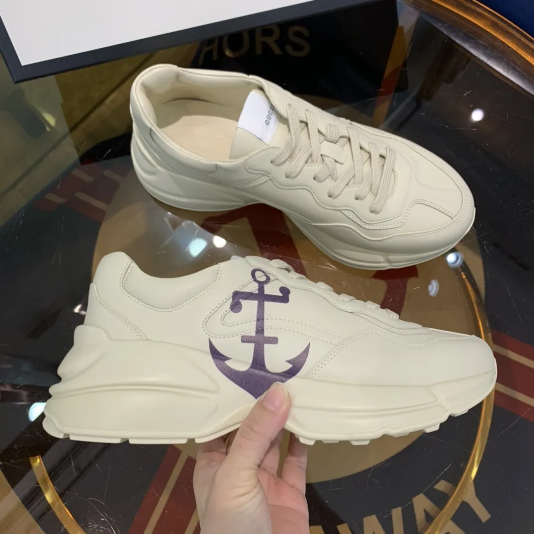 Gucci Rhyton Sneakers White Leather Dad Shoes –  Rep Shoes & Replica Styles TechFriendly 934