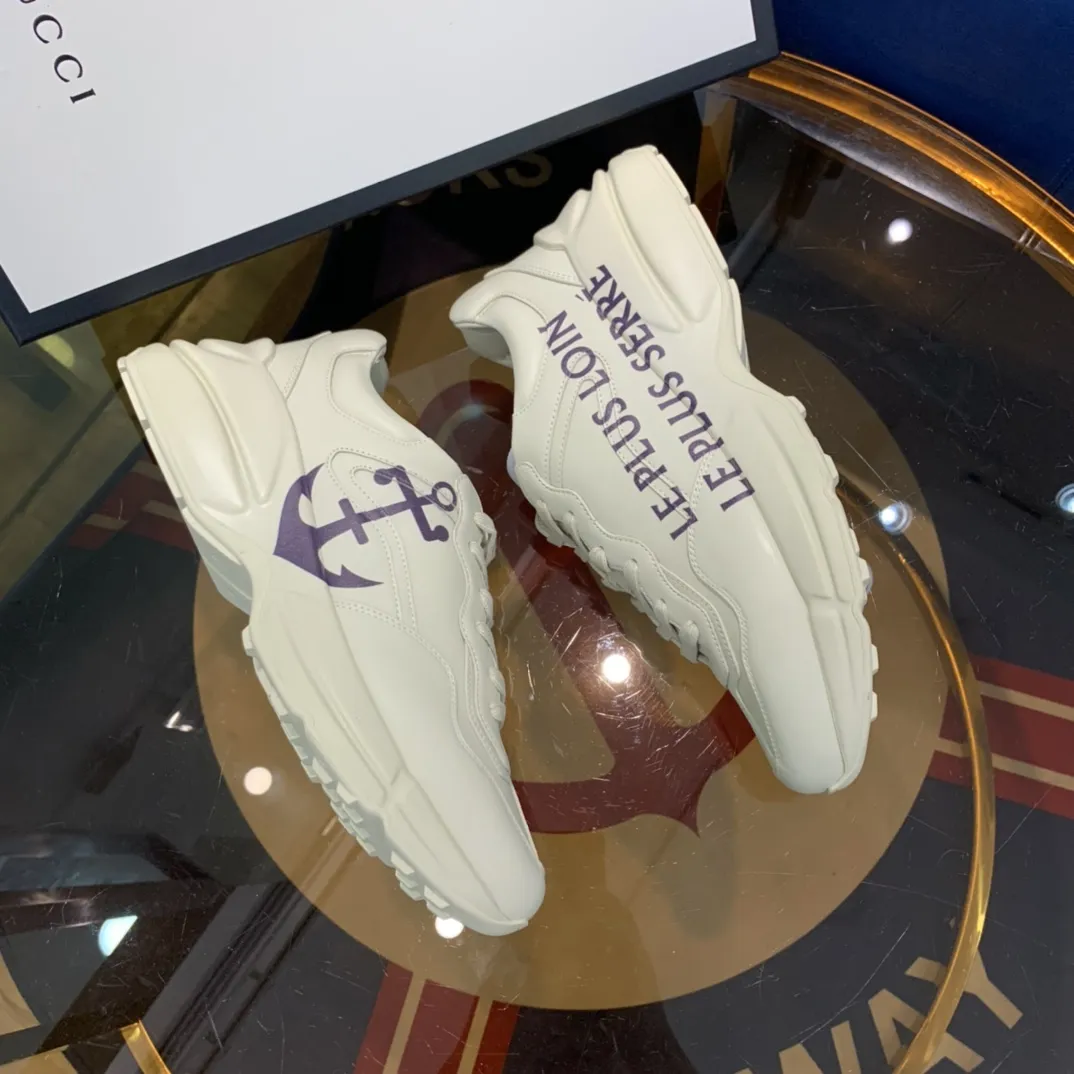 Gucci Rhyton Sneakers White Leather Dad Shoes –  Rep Shoes & Replica Styles TechFriendly 934