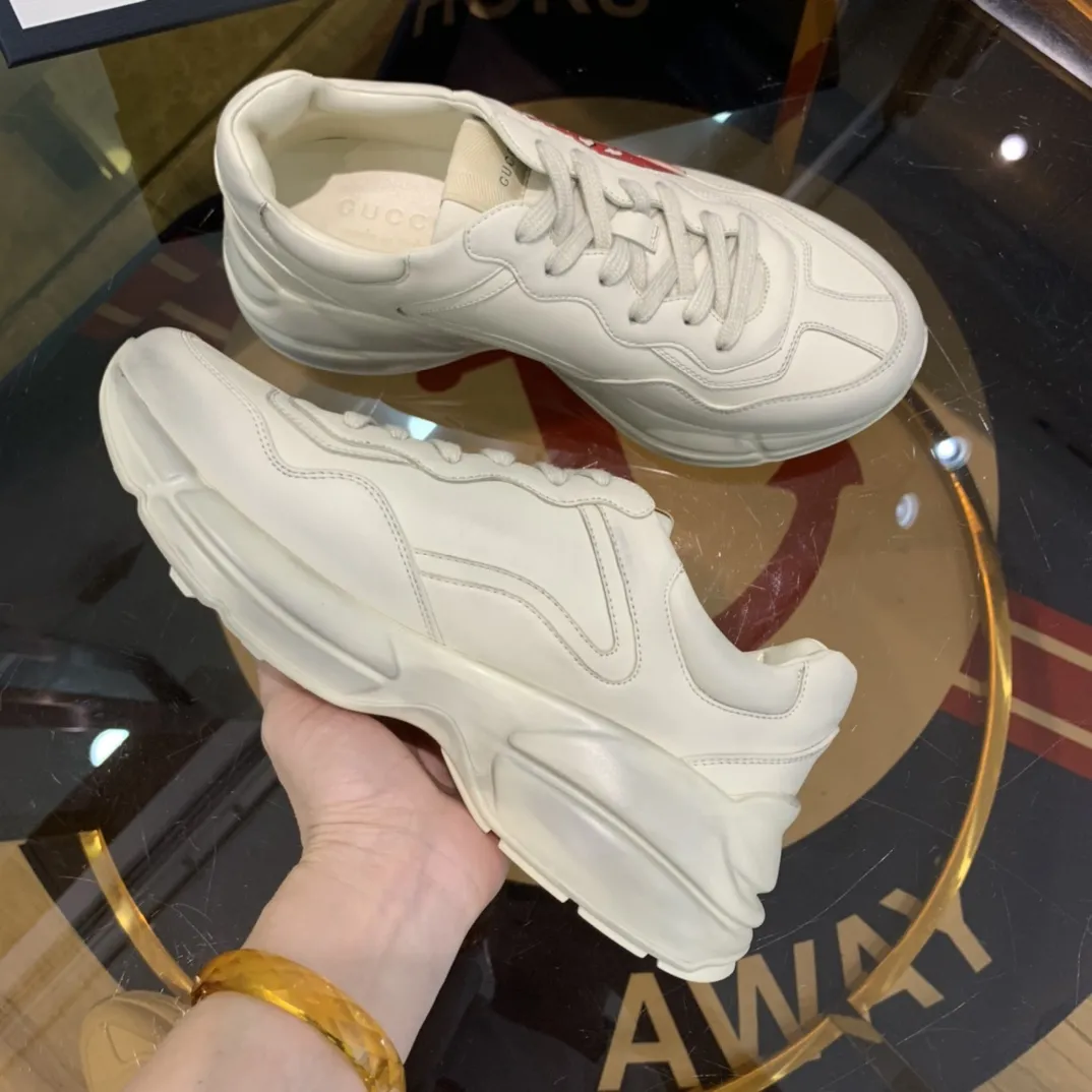 EasyCare Gucci Rhyton Sneakers White Red Dad Style –  Rep Shoes & Replica Shoes 927