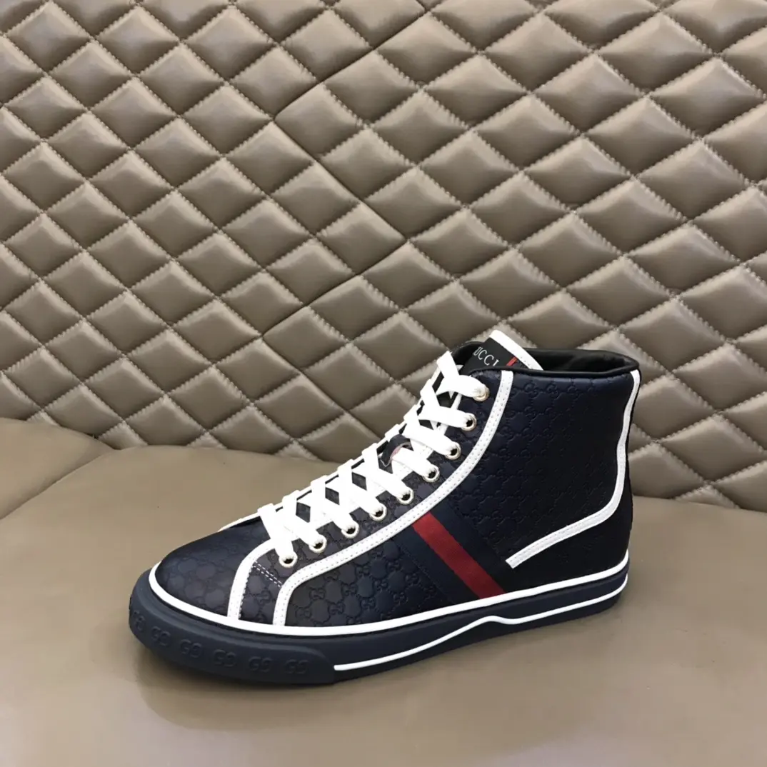 Neat Gucci Sneaker Tennis 1977 High in Black –  Rep Shoes & Replica Footwear 963
