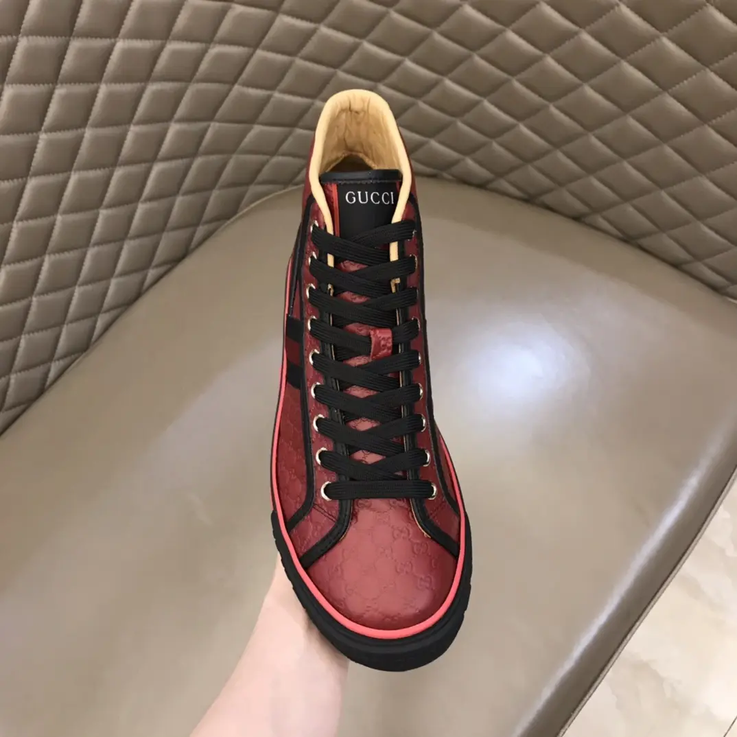 Unisex Gucci Sneaker Tennis 1977 High in Red –  Rep Shoes with Iconic Replica Style 967
