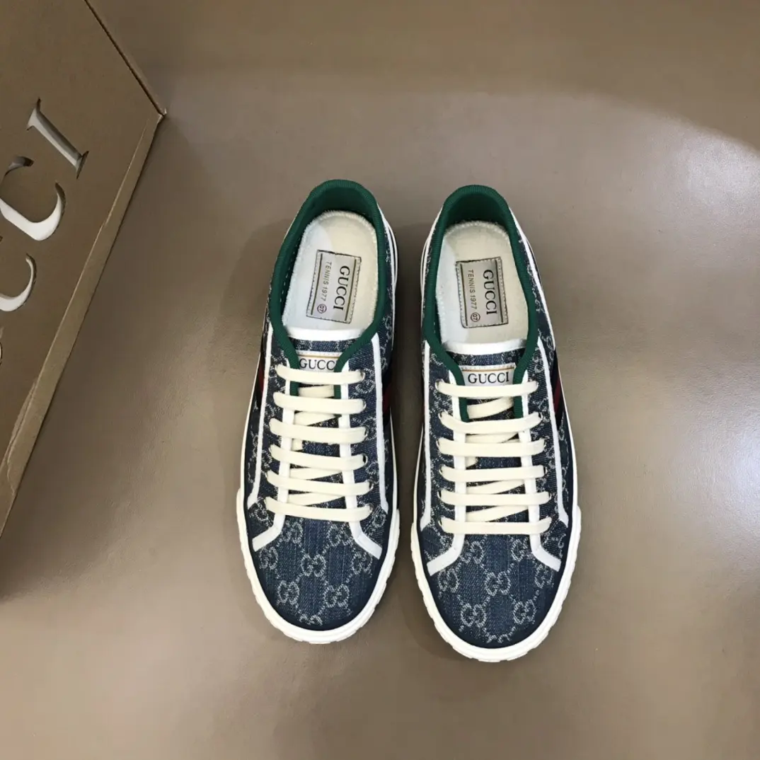 WrinkleFree Gucci Sneaker Tennis 1977 Low in Blue –  Rep Shoes & Replica Footwear 973