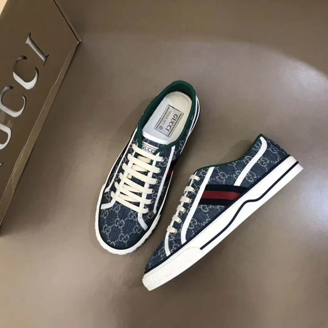 Gucci Sneaker Tennis 1977 Low in Blue –  Rep Shoes & Replica Footwear Vibrant 953