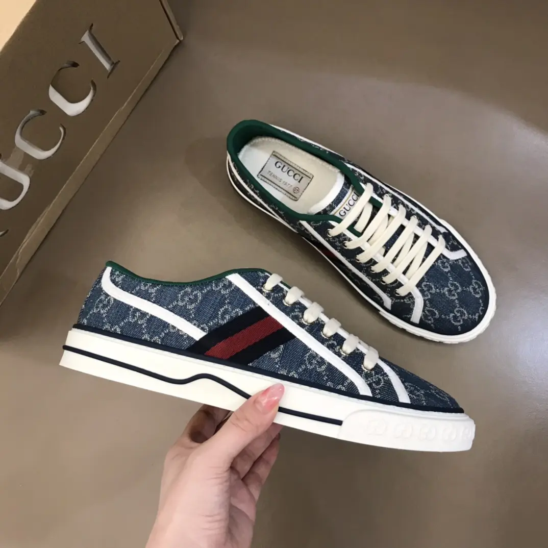 WrinkleFree Gucci Sneaker Tennis 1977 Low in Blue –  Rep Shoes & Replica Footwear 973