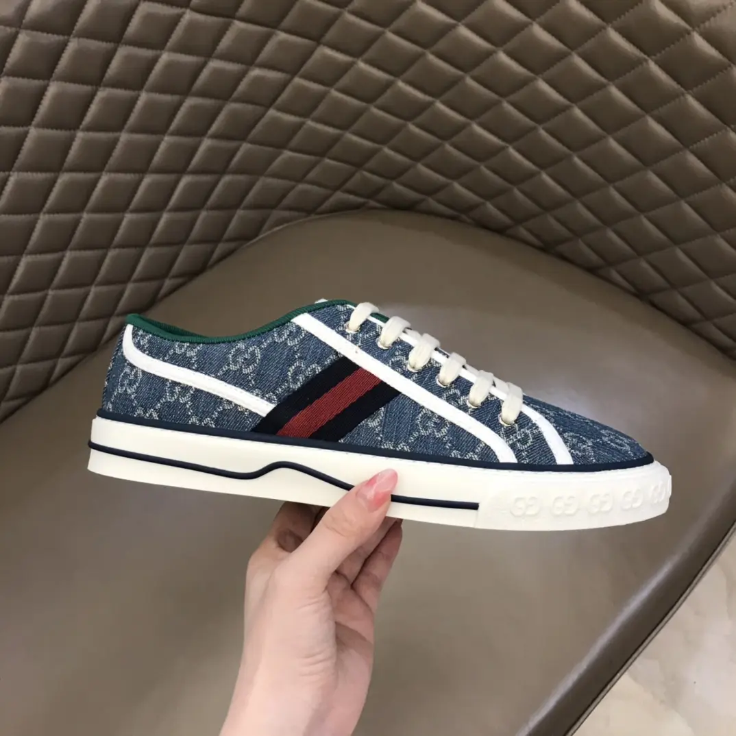 WrinkleFree Gucci Sneaker Tennis 1977 Low in Blue –  Rep Shoes & Replica Footwear 973