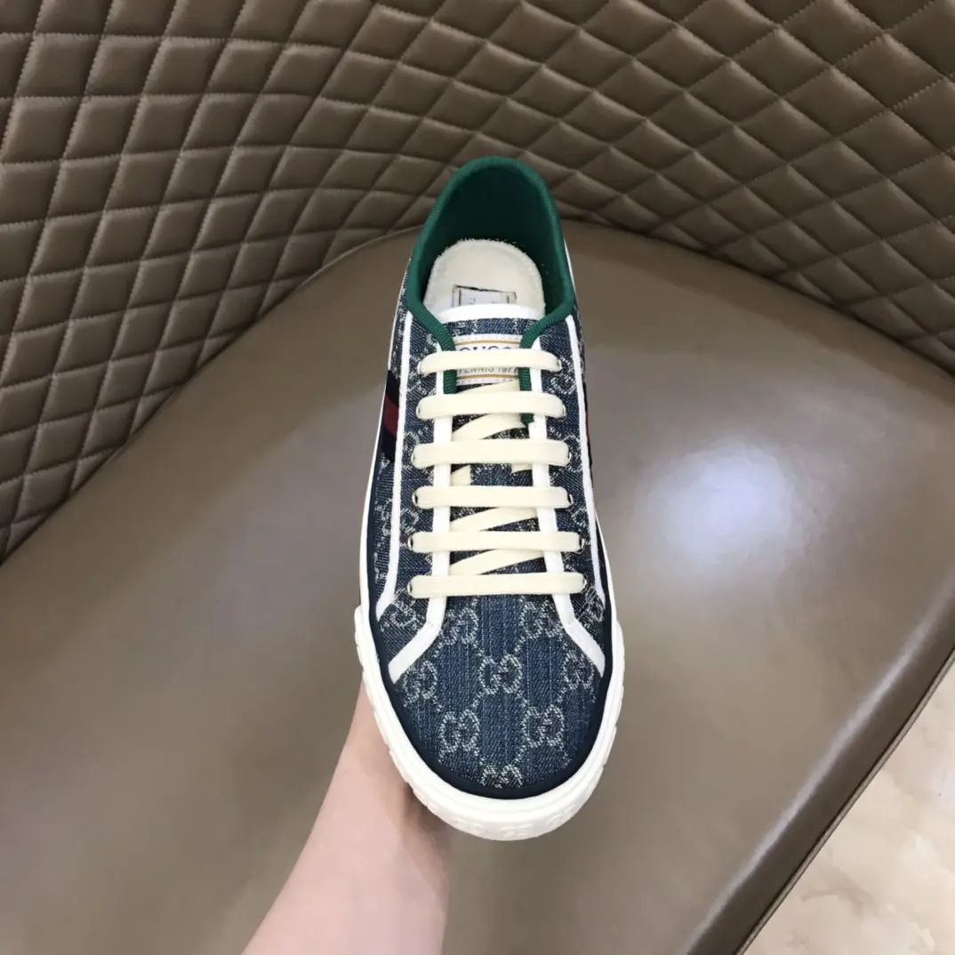WrinkleFree Gucci Sneaker Tennis 1977 Low in Blue –  Rep Shoes & Replica Footwear 973