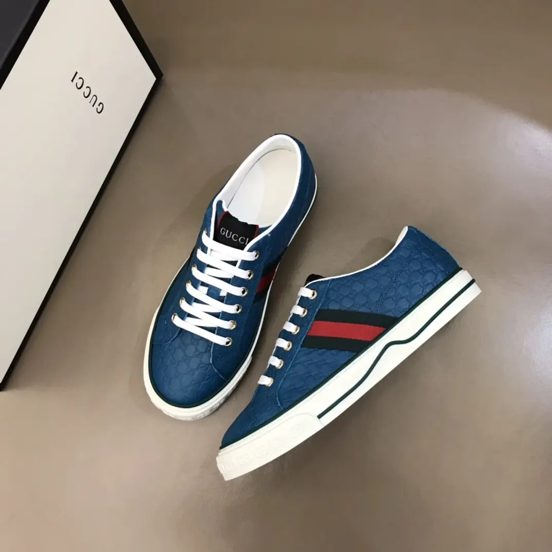 Sleek Gucci Sneaker Tennis 1977 in Blue –  Rep Shoes & Replica Footwear 986