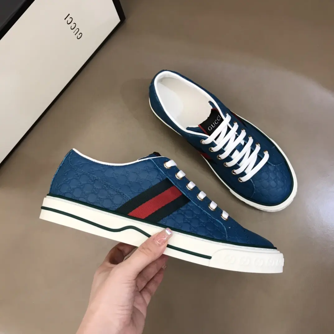 Sleek Gucci Sneaker Tennis 1977 in Blue –  Rep Shoes & Replica Footwear 986