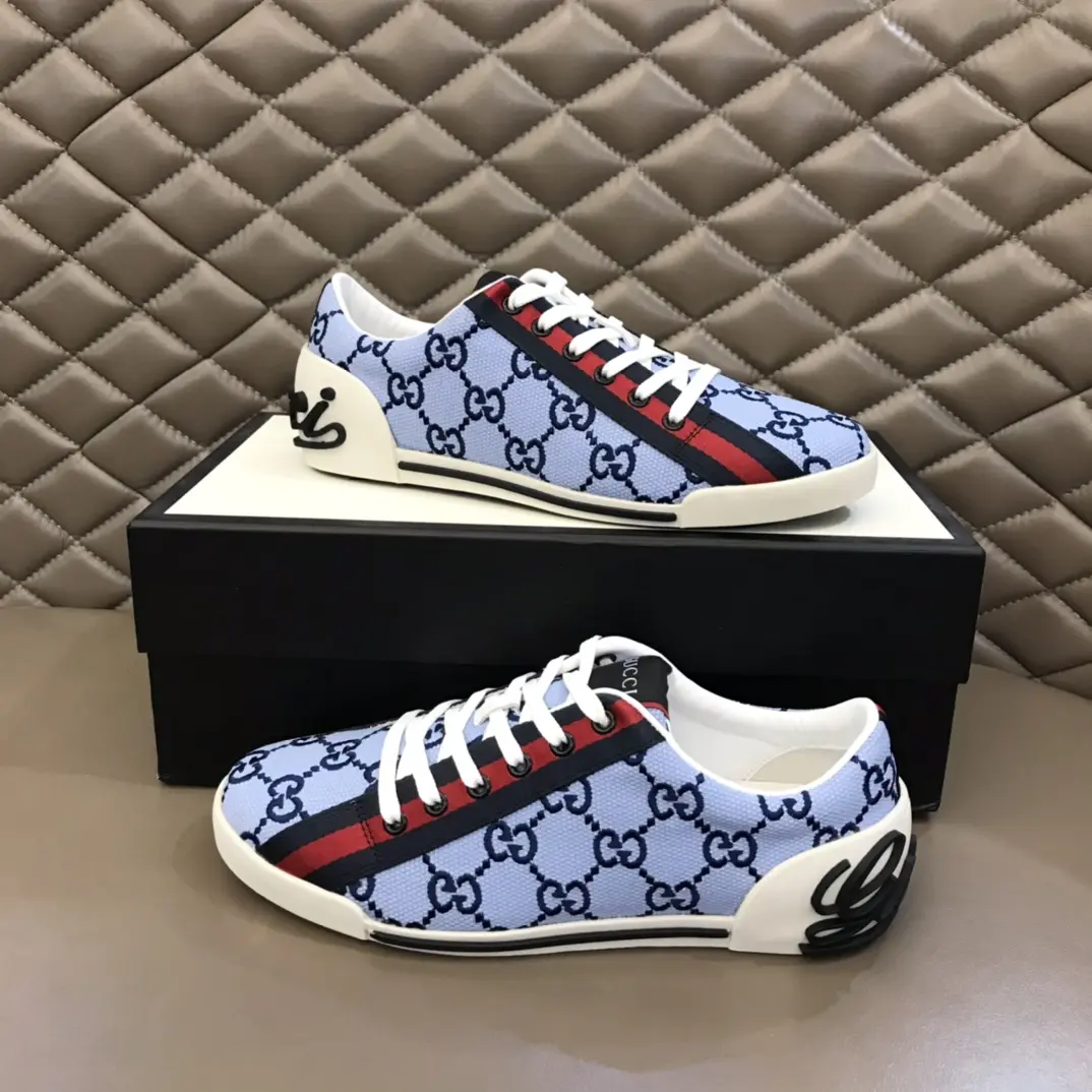 Elegant Gucci Sneaker Tennis 1977 in Blue –  Rep Shoes with Authentic Replica Design 957