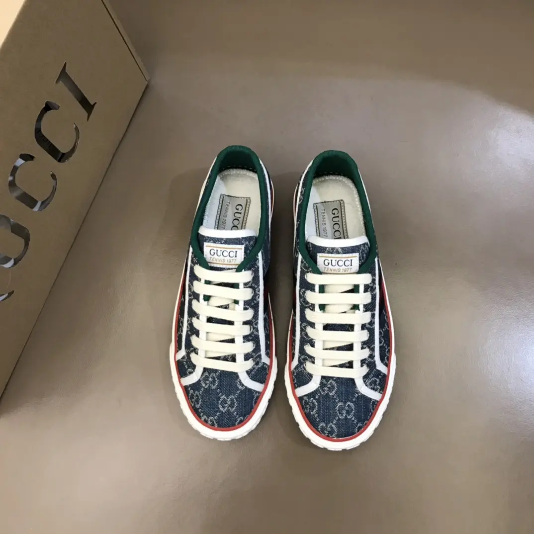 Resilient Gucci Sneaker Tennis 1977 in Blue –  Rep Shoes with Authentic Replica Style 989