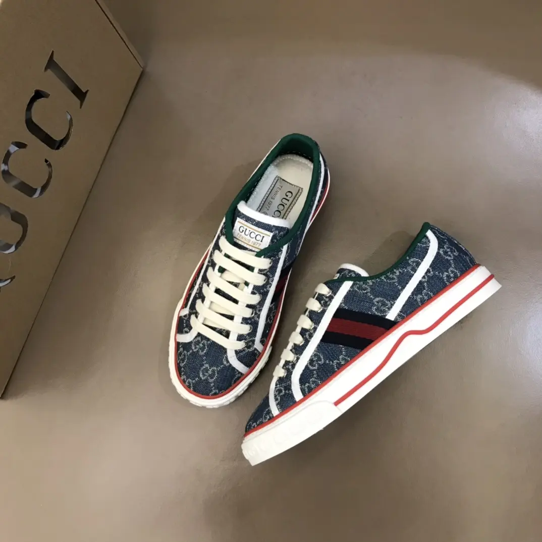 StreetReady Gucci Sneaker Tennis 1977 in Blue –  Rep Shoes with Authentic Replica Style 990