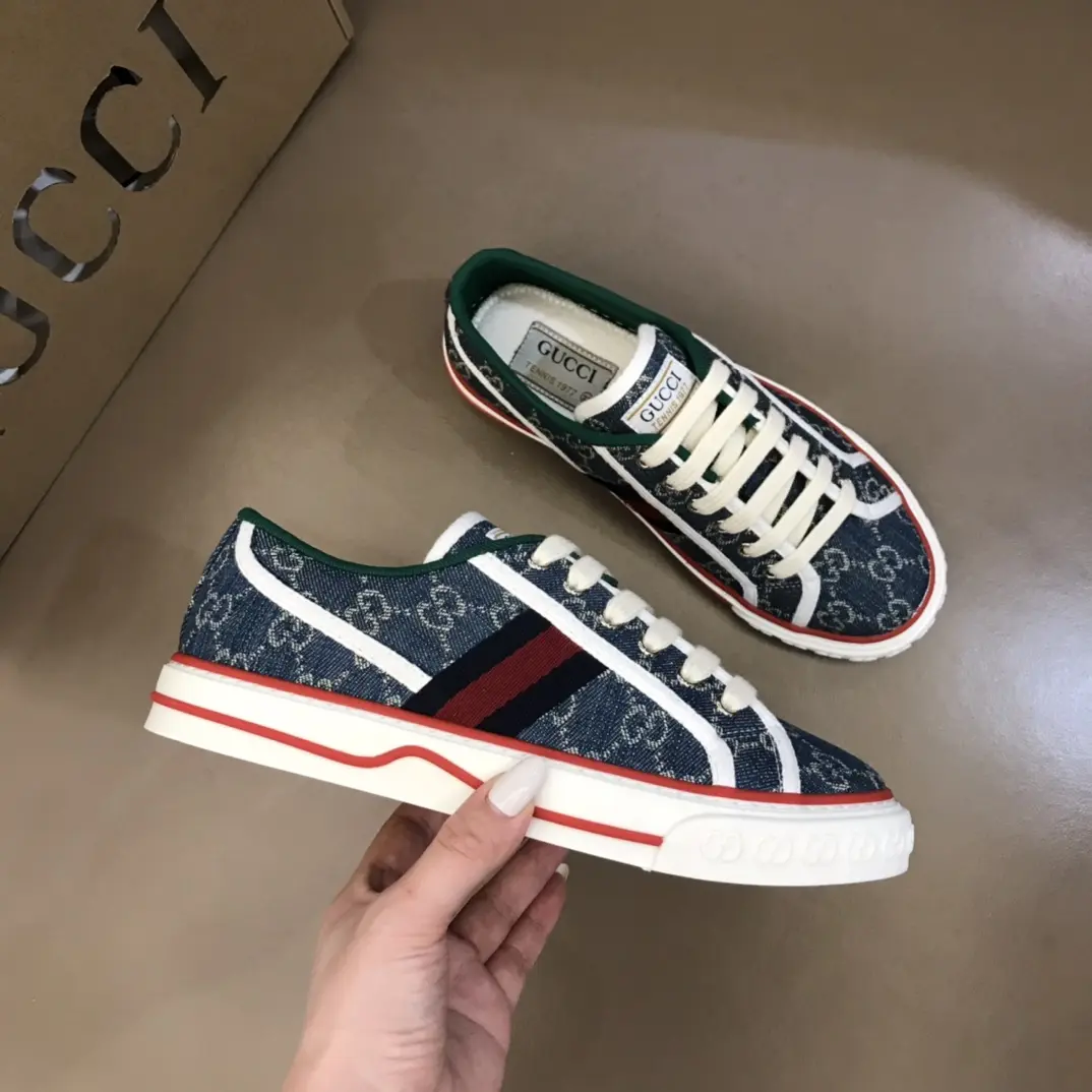 Resilient Gucci Sneaker Tennis 1977 in Blue –  Rep Shoes with Authentic Replica Style 989