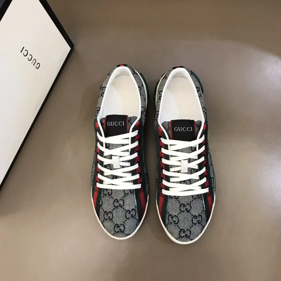 GoodFit Gucci Sneaker Tennis 1977 in Gray –  Rep Shoes with Replica Gucci Style 956