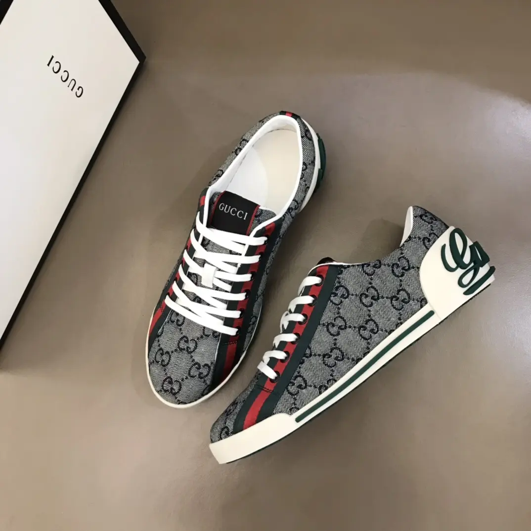 GoodFit Gucci Sneaker Tennis 1977 in Gray –  Rep Shoes with Replica Gucci Style 956