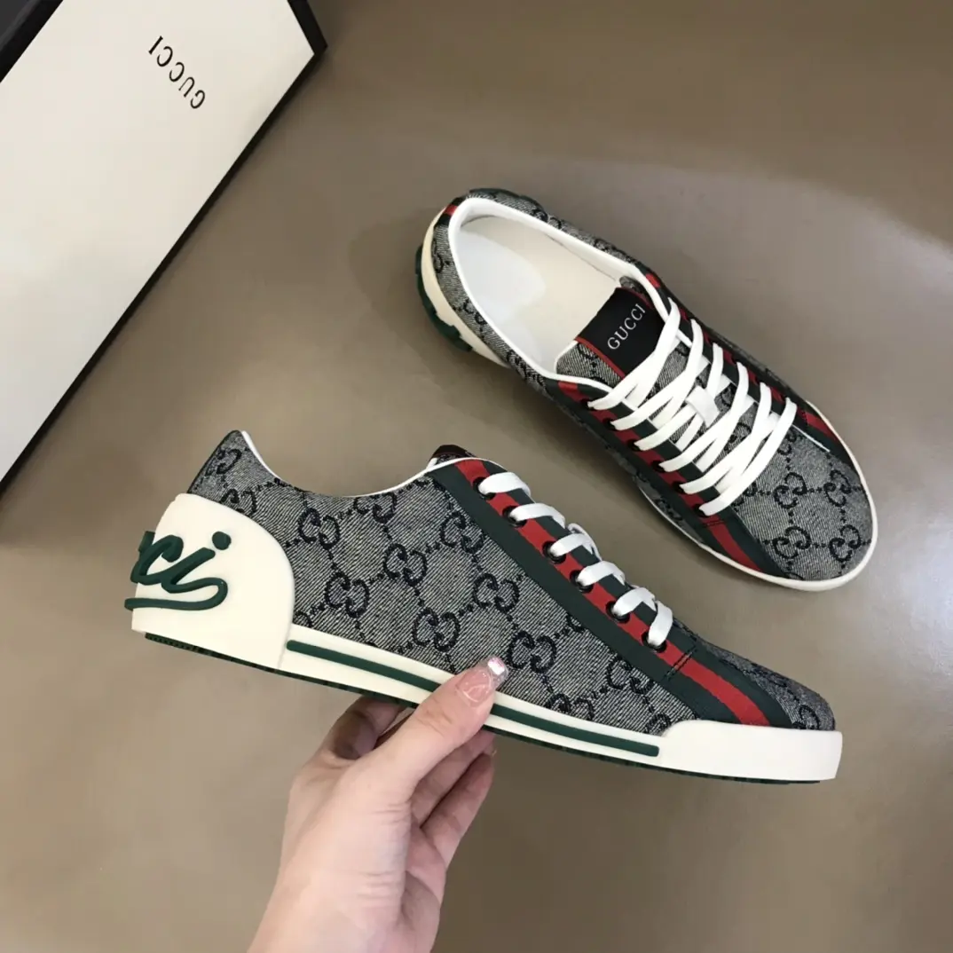 GoodFit Gucci Sneaker Tennis 1977 in Gray –  Rep Shoes with Replica Gucci Style 956
