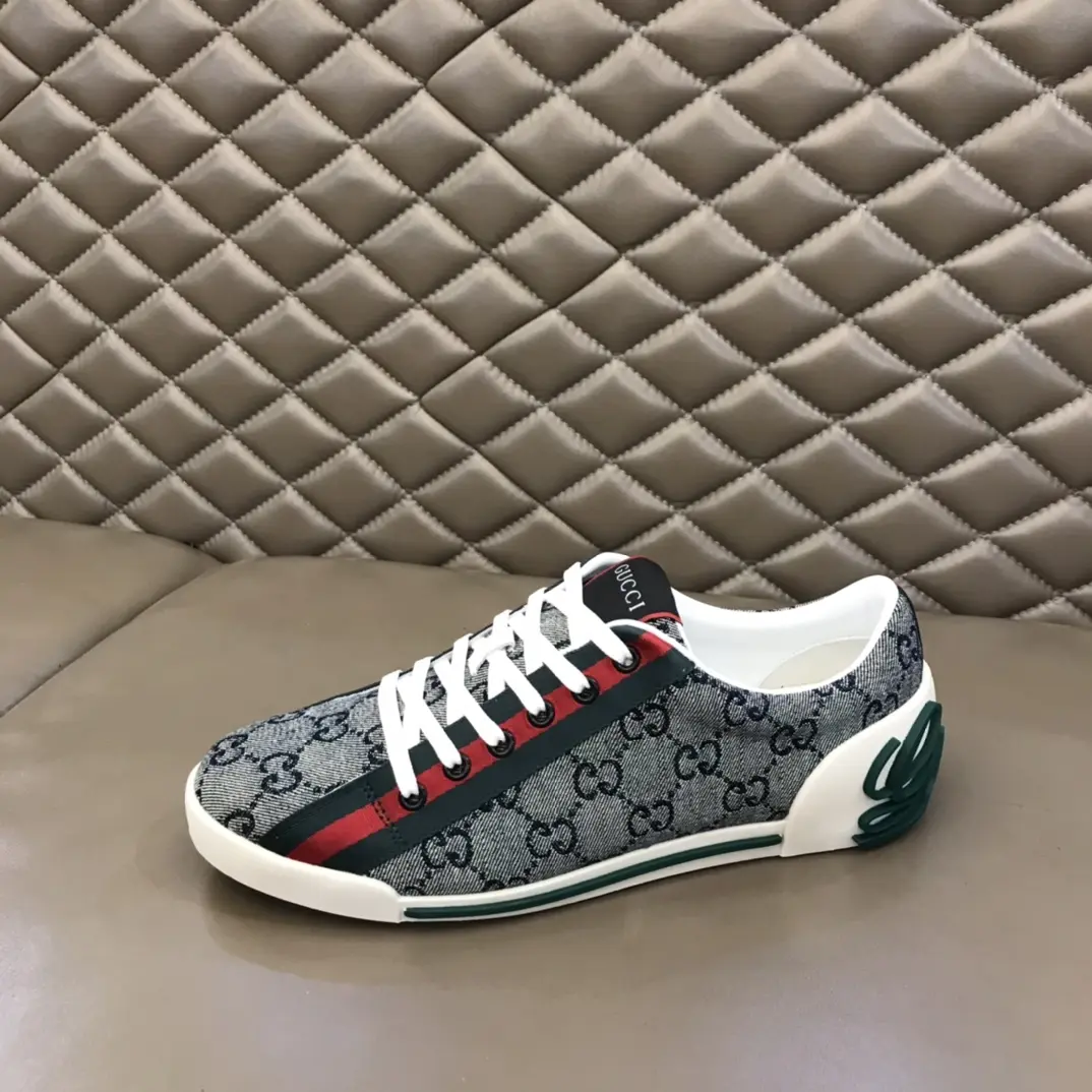 GoodFit Gucci Sneaker Tennis 1977 in Gray –  Rep Shoes with Replica Gucci Style 956