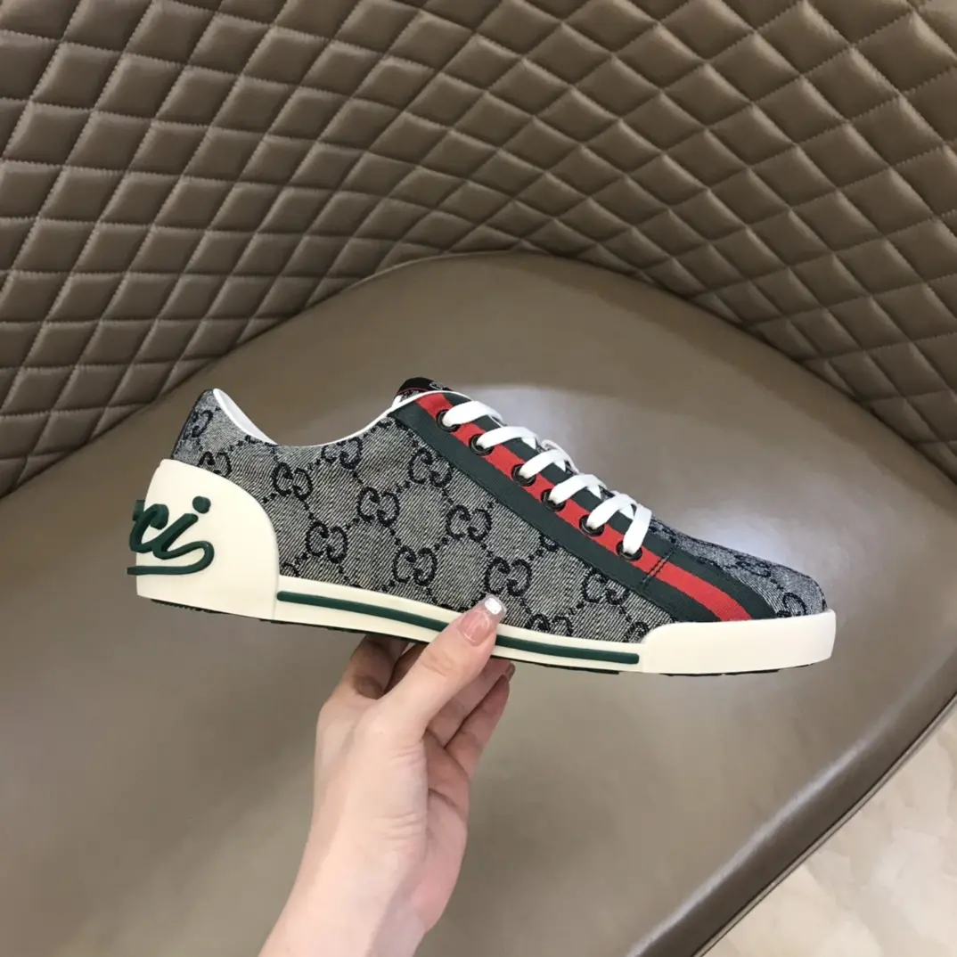 GoodFit Gucci Sneaker Tennis 1977 in Gray –  Rep Shoes with Replica Gucci Style 956