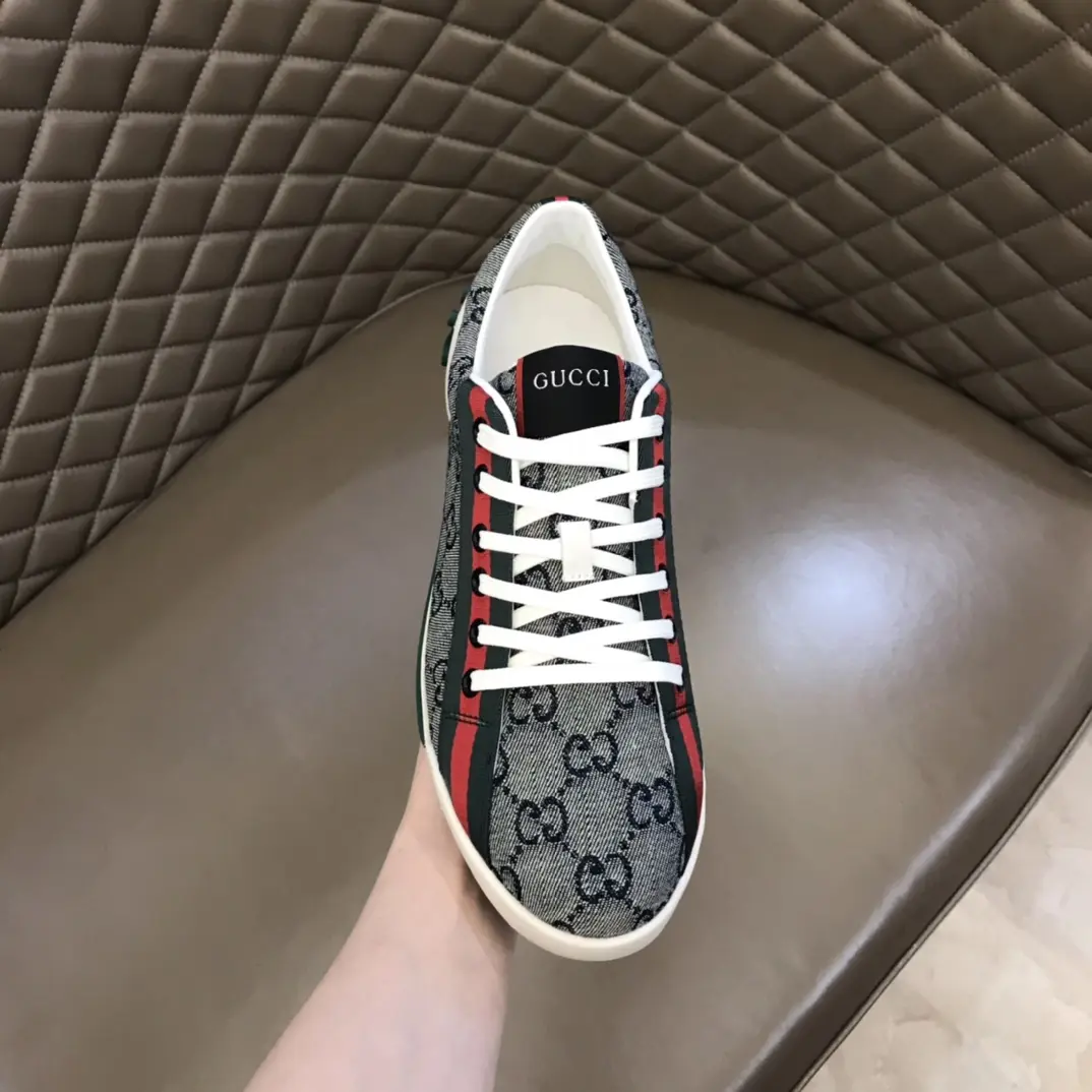GoodFit Gucci Sneaker Tennis 1977 in Gray –  Rep Shoes with Replica Gucci Style 956