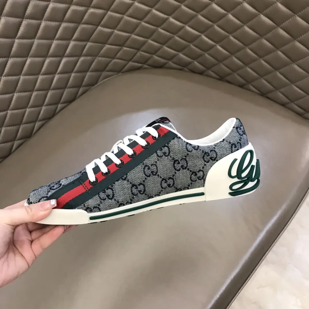 GoodFit Gucci Sneaker Tennis 1977 in Gray –  Rep Shoes with Replica Gucci Style 956