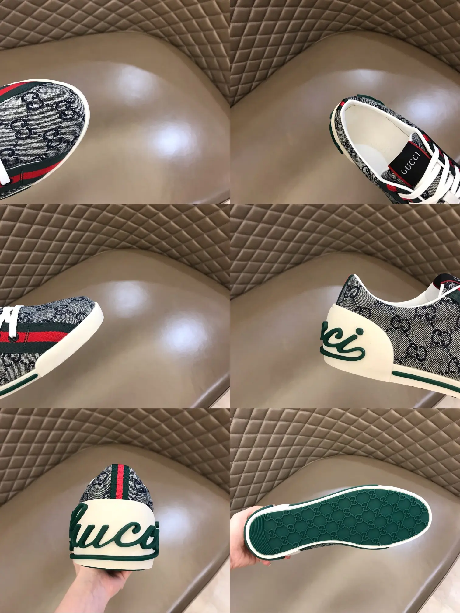 GoodFit Gucci Sneaker Tennis 1977 in Gray –  Rep Shoes with Replica Gucci Style 956