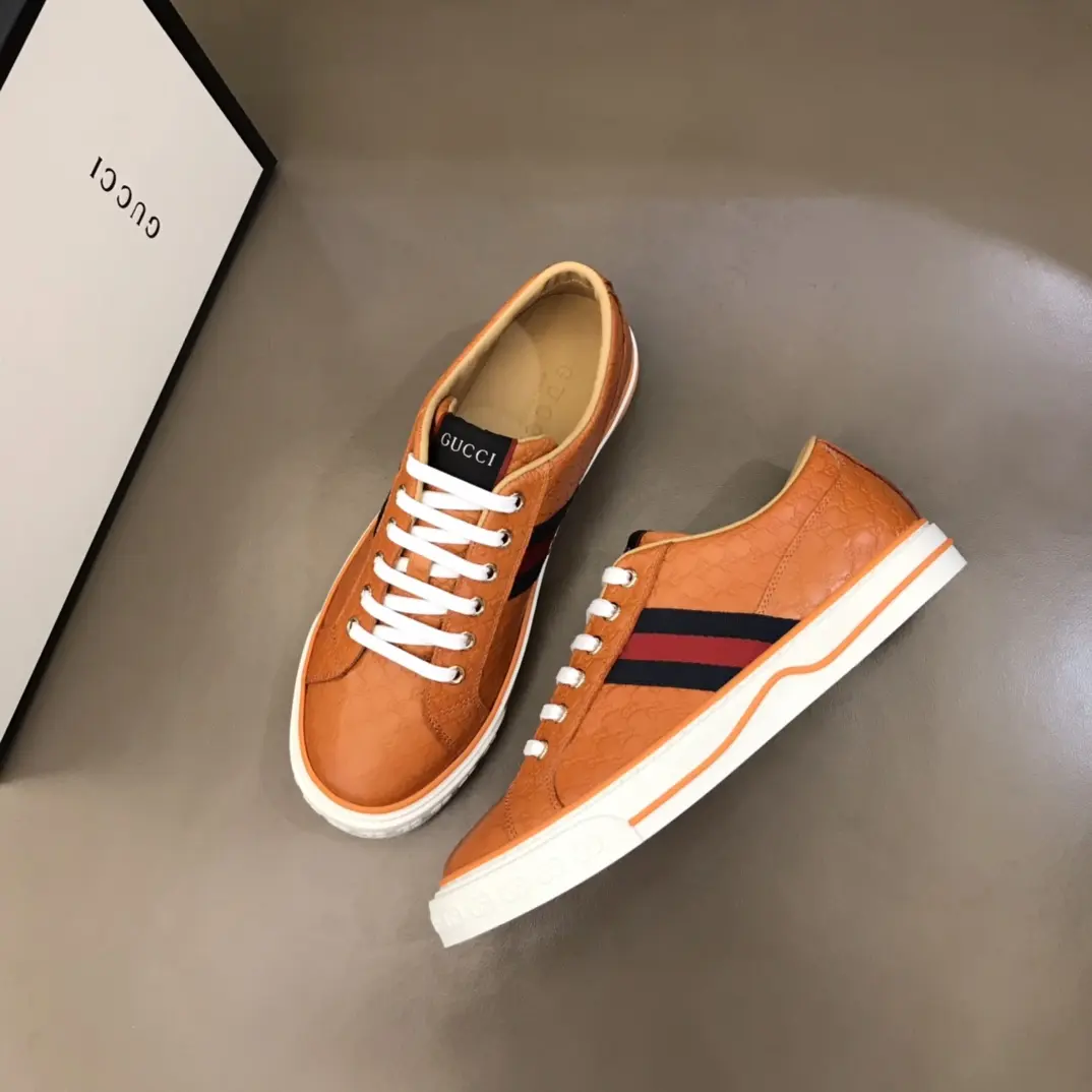 QuickDry Gucci Sneaker Tennis 1977 in Orange –  Rep Shoes with Authentic Replica Style 987