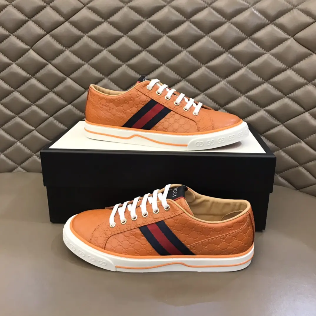 QuickDry Gucci Sneaker Tennis 1977 in Orange –  Rep Shoes with Authentic Replica Style 987
