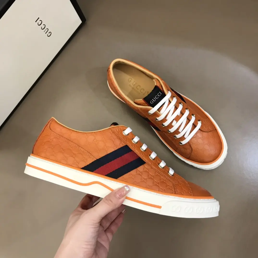QuickDry Gucci Sneaker Tennis 1977 in Orange –  Rep Shoes with Authentic Replica Style 987