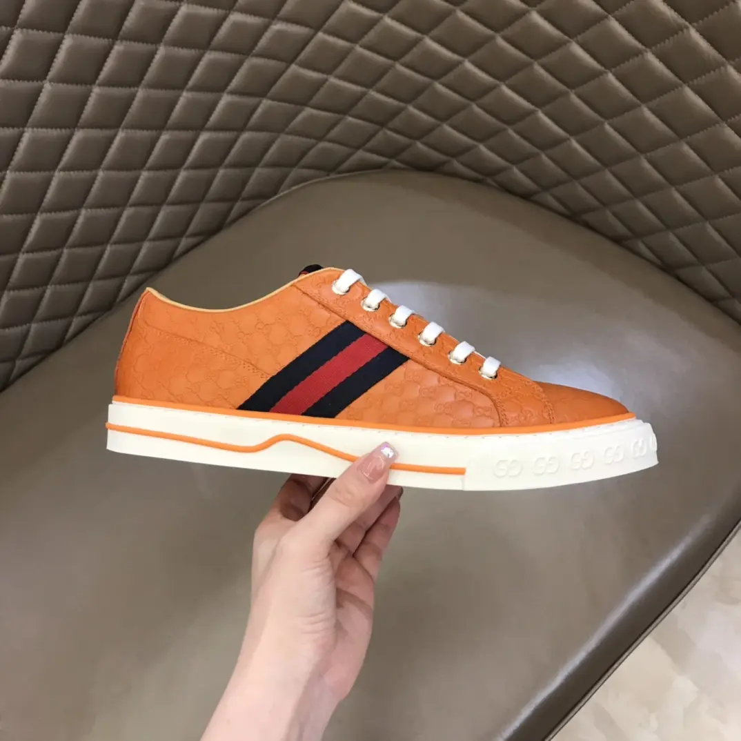 QuickDry Gucci Sneaker Tennis 1977 in Orange –  Rep Shoes with Authentic Replica Style 987