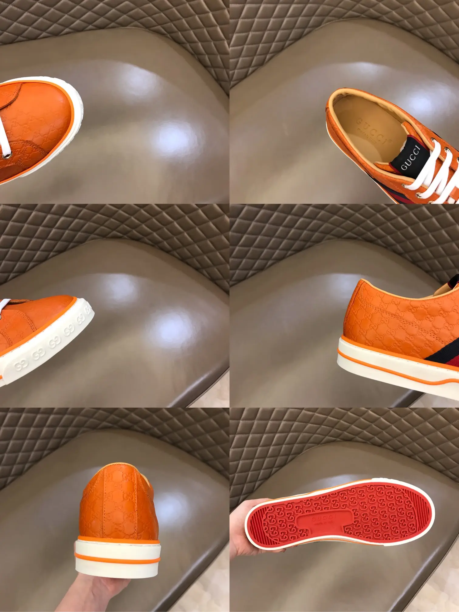 QuickDry Gucci Sneaker Tennis 1977 in Orange –  Rep Shoes with Authentic Replica Style 987
