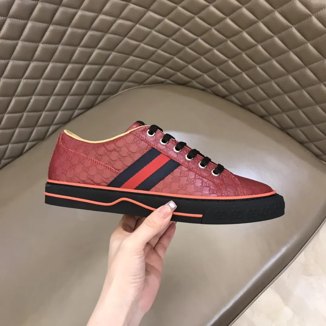 Durable Gucci Sneaker Tennis 1977 in Red –  Rep Shoes with Iconic Replica Style 985