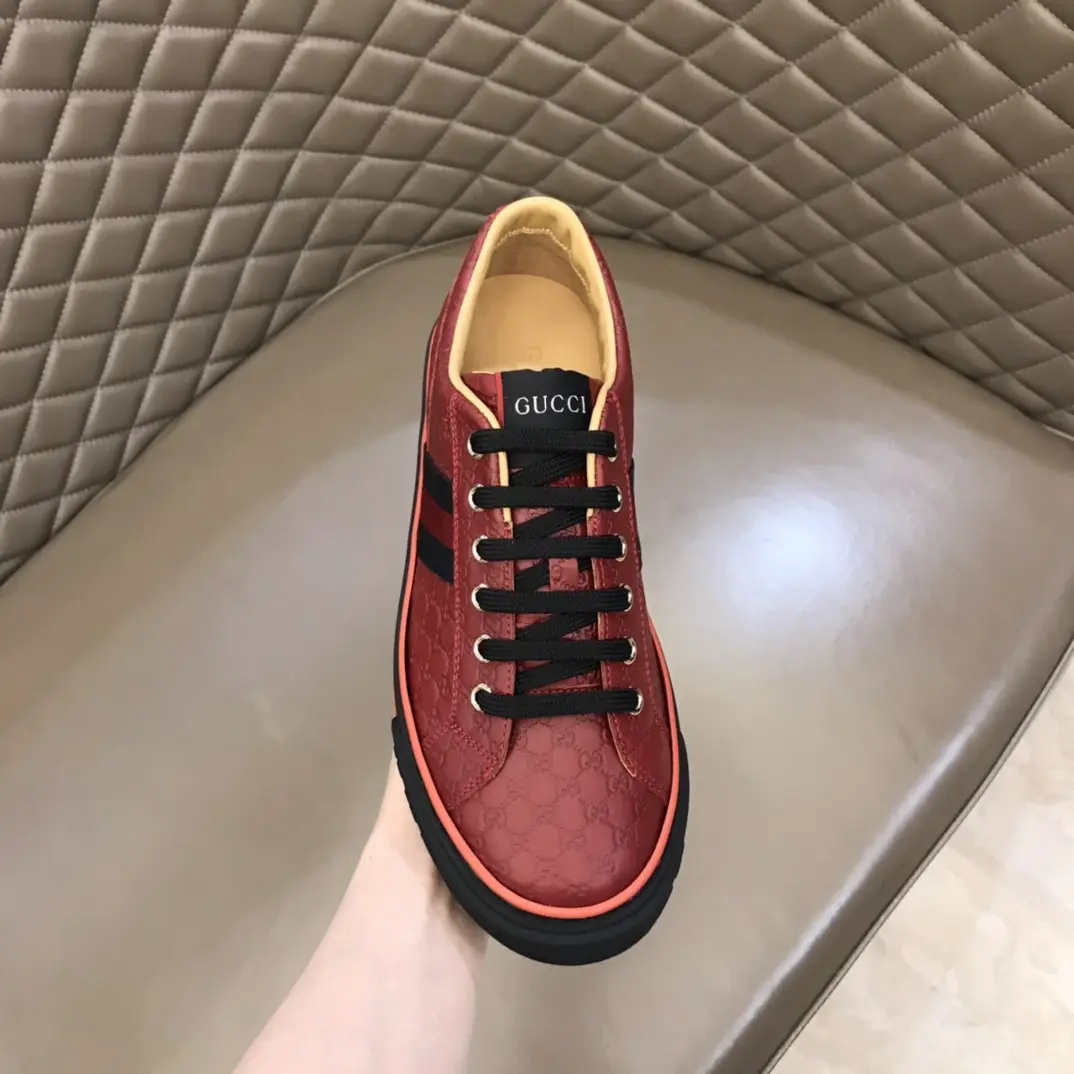 Durable Gucci Sneaker Tennis 1977 in Red –  Rep Shoes with Iconic Replica Style 985