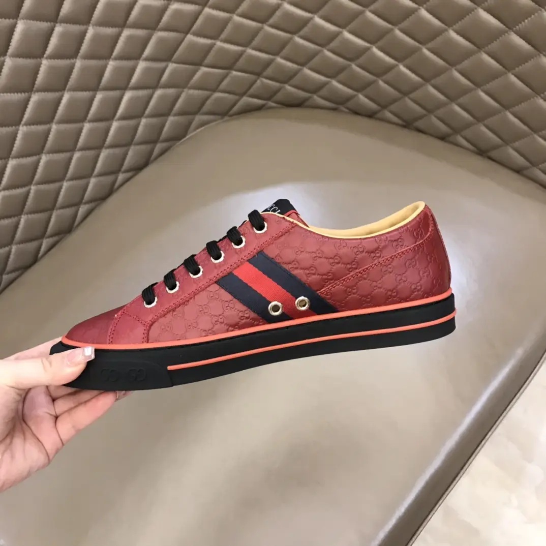 Durable Gucci Sneaker Tennis 1977 in Red –  Rep Shoes with Iconic Replica Style 985
