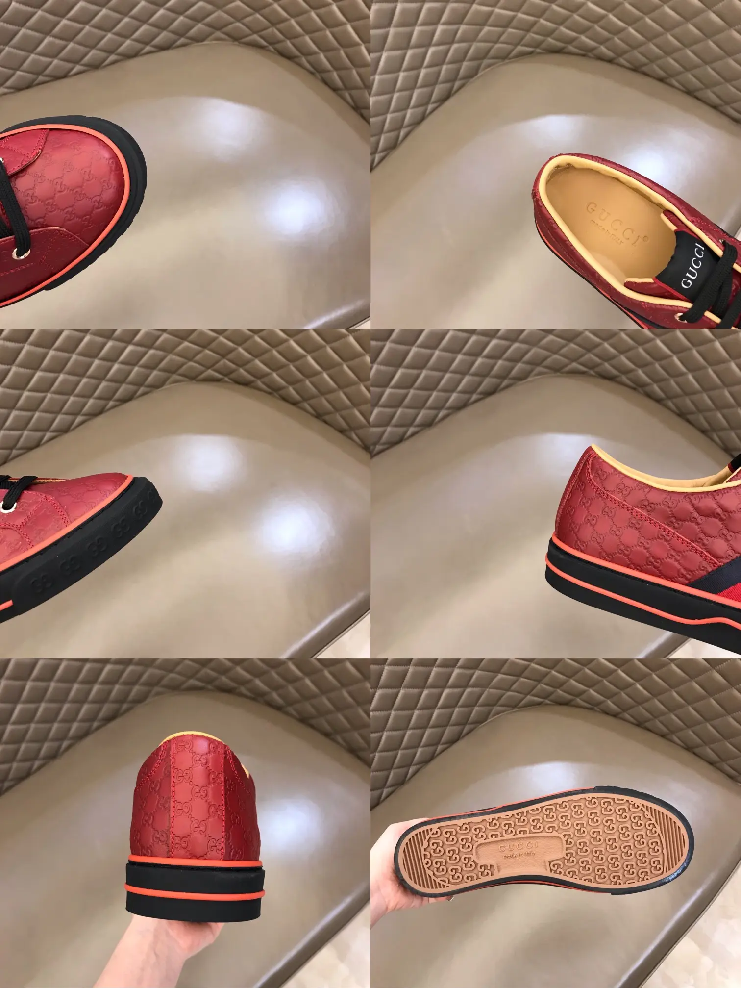 Durable Gucci Sneaker Tennis 1977 in Red –  Rep Shoes with Iconic Replica Style 985