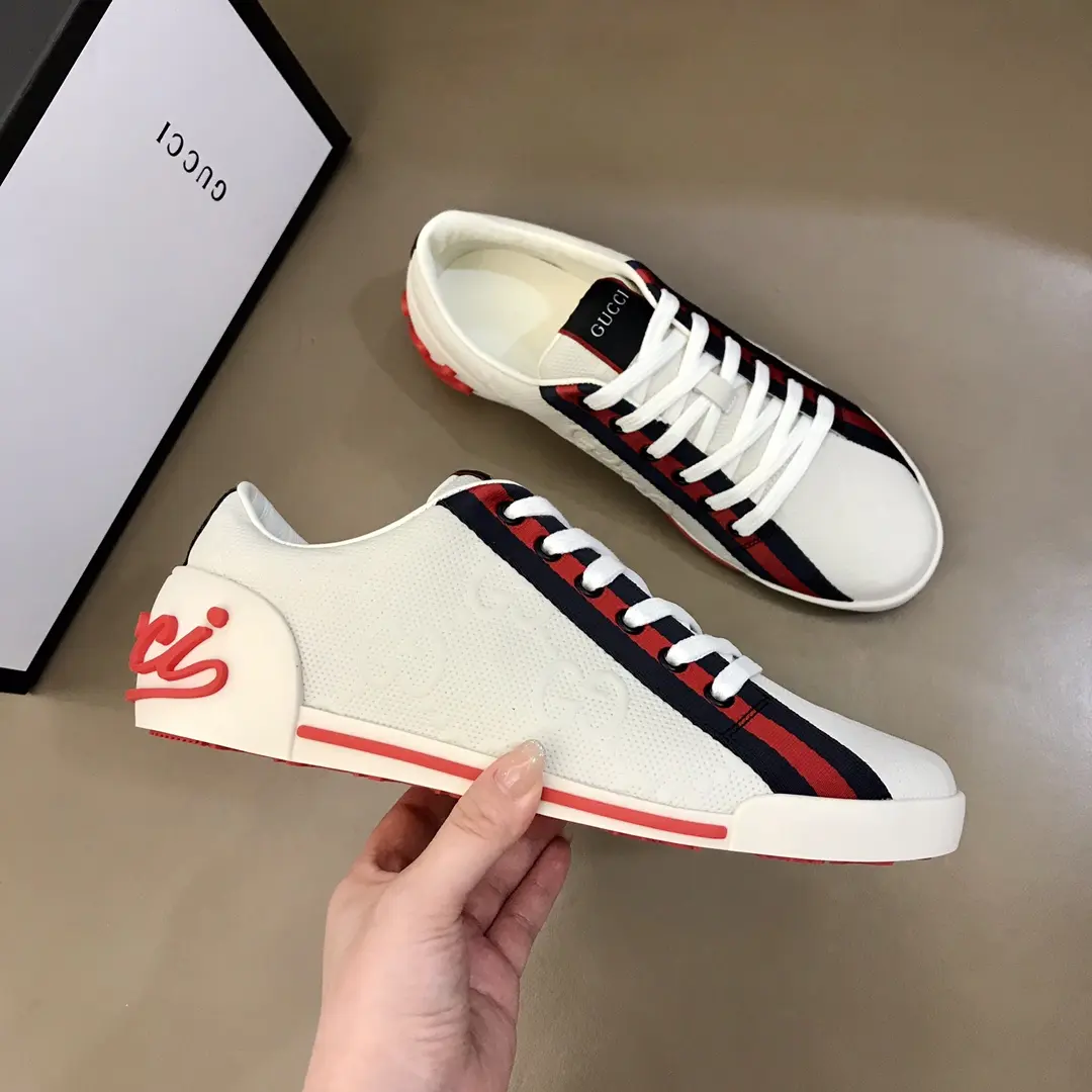 Colorful Gucci Sneaker Tennis 1977 in White –  Rep Shoes & Replica Footwear 972