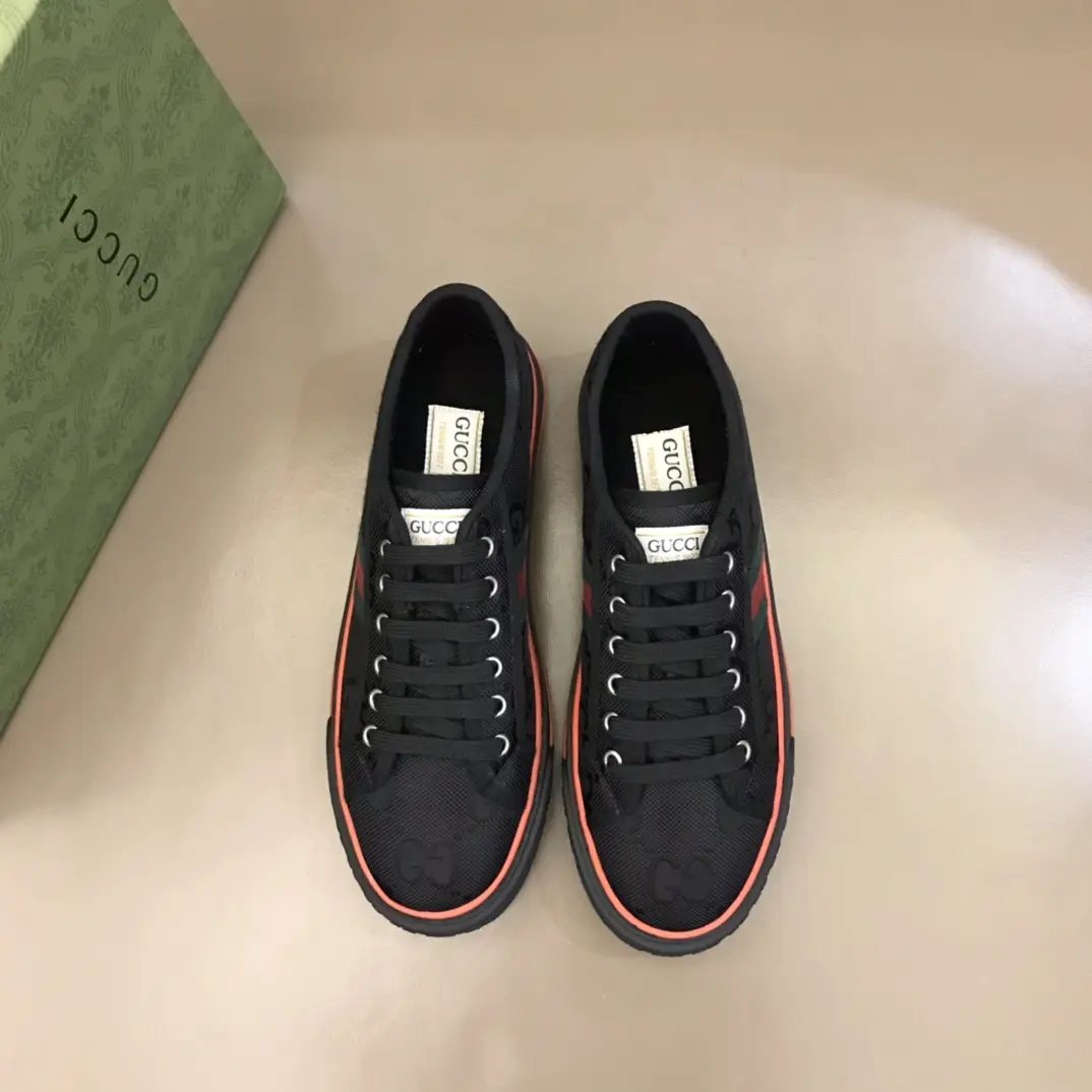 TopPick Gucci Tennis 1977 Black Canvas Sneakers –  Rep Shoes & Gucci Replica 877