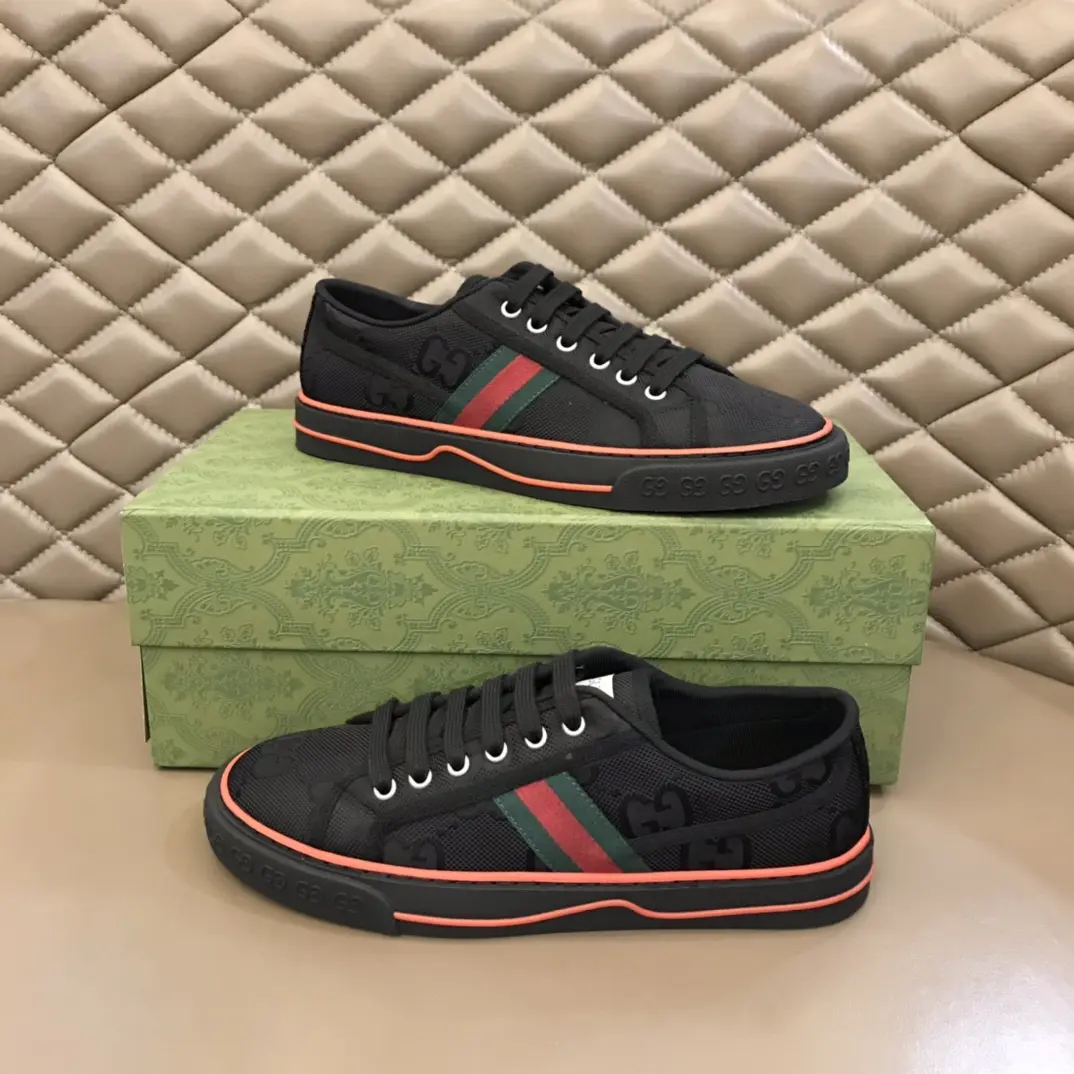 TopPick Gucci Tennis 1977 Black Canvas Sneakers –  Rep Shoes & Gucci Replica 877