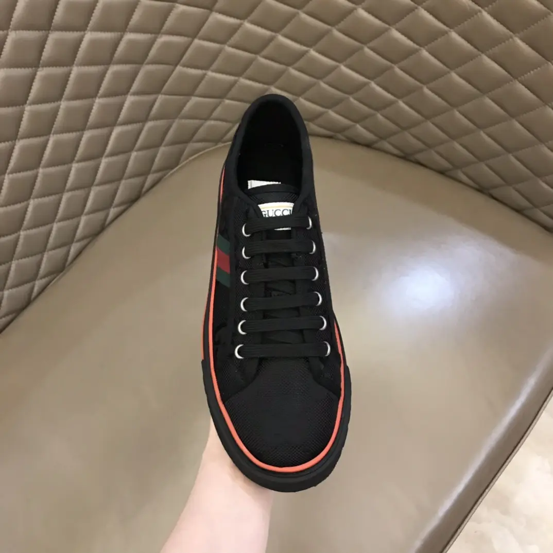TopPick Gucci Tennis 1977 Black Canvas Sneakers –  Rep Shoes & Gucci Replica 877