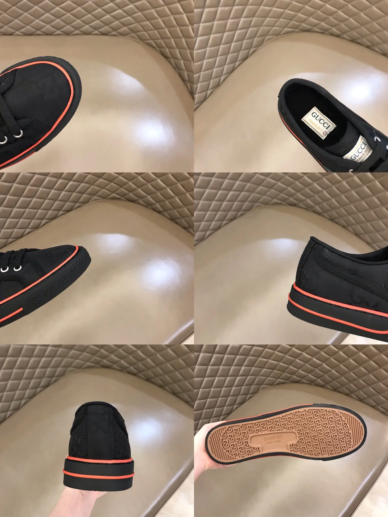TopPick Gucci Tennis 1977 Black Canvas Sneakers –  Rep Shoes & Gucci Replica 877