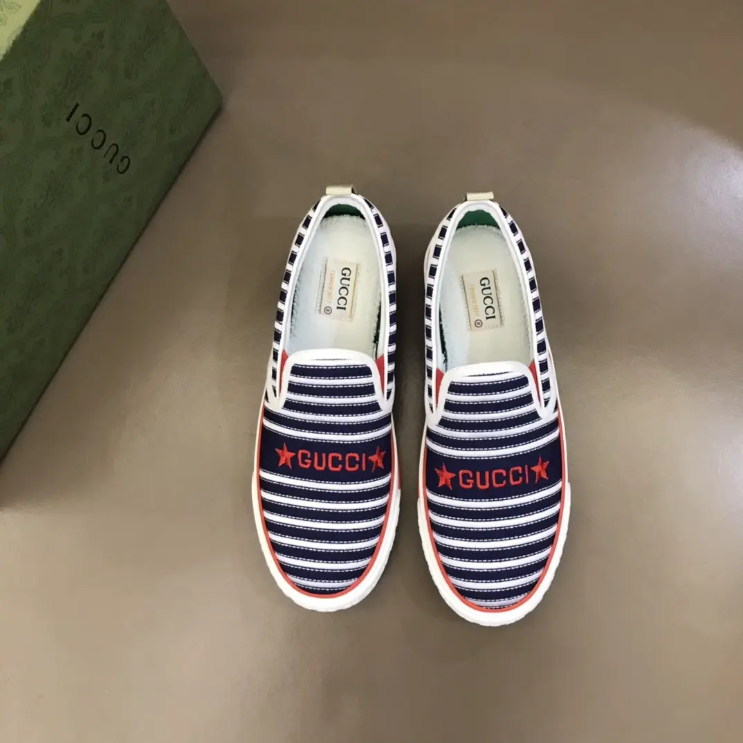 Gucci Tennis 1977 Striped Slip-On Shoes –  Gucci Replica with High Quality Craftsmanship Reliable 876