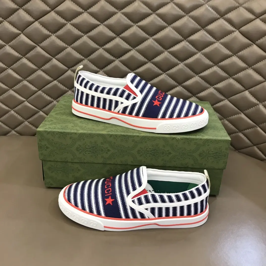 Gucci Tennis 1977 Striped Slip-On Shoes –  Gucci Replica with High Quality Craftsmanship Reliable 876